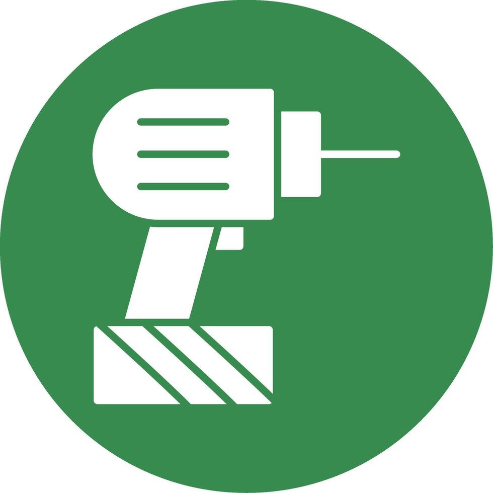 Drill Multi Color Circle Icon vector