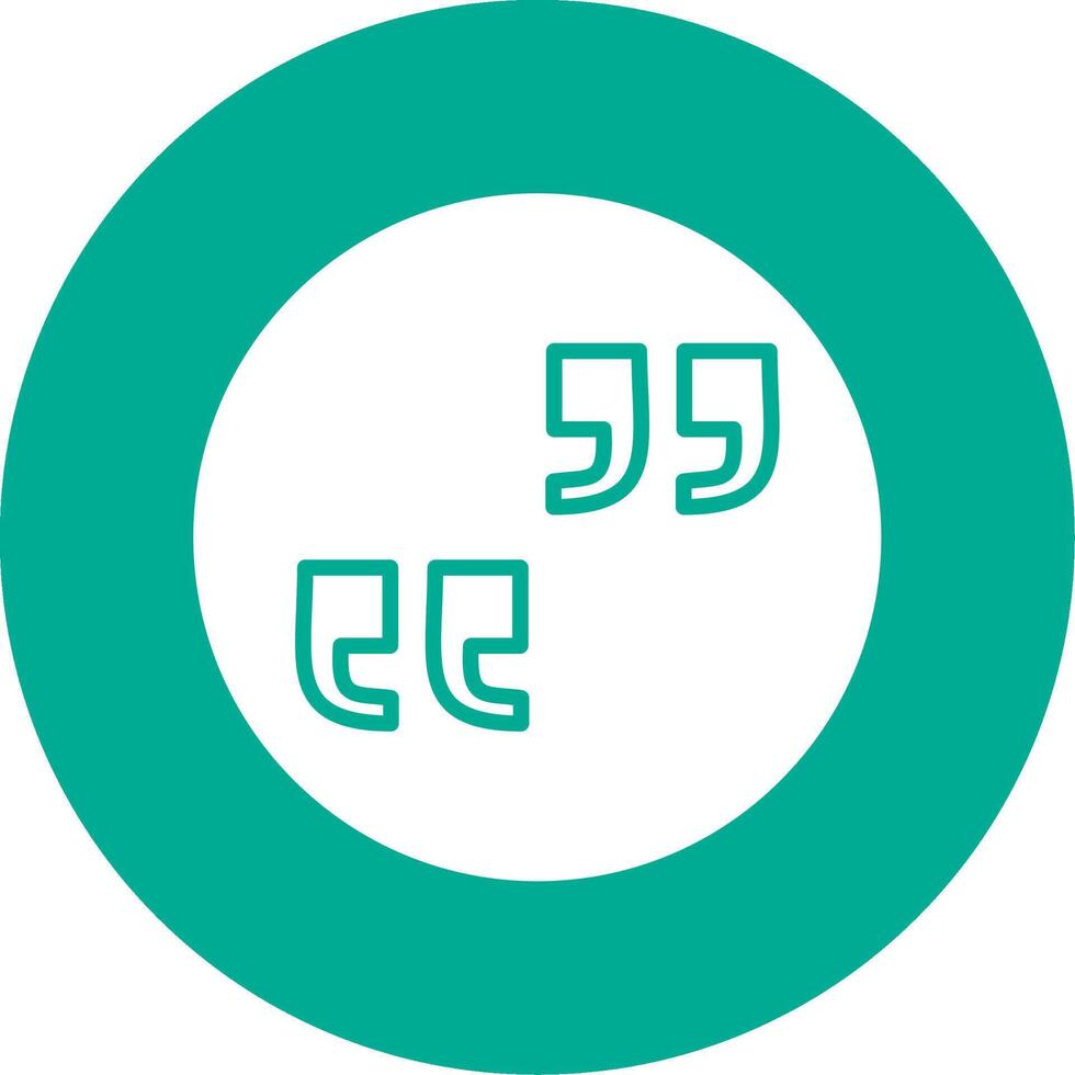 Quote Multi Color Circle Icon vector