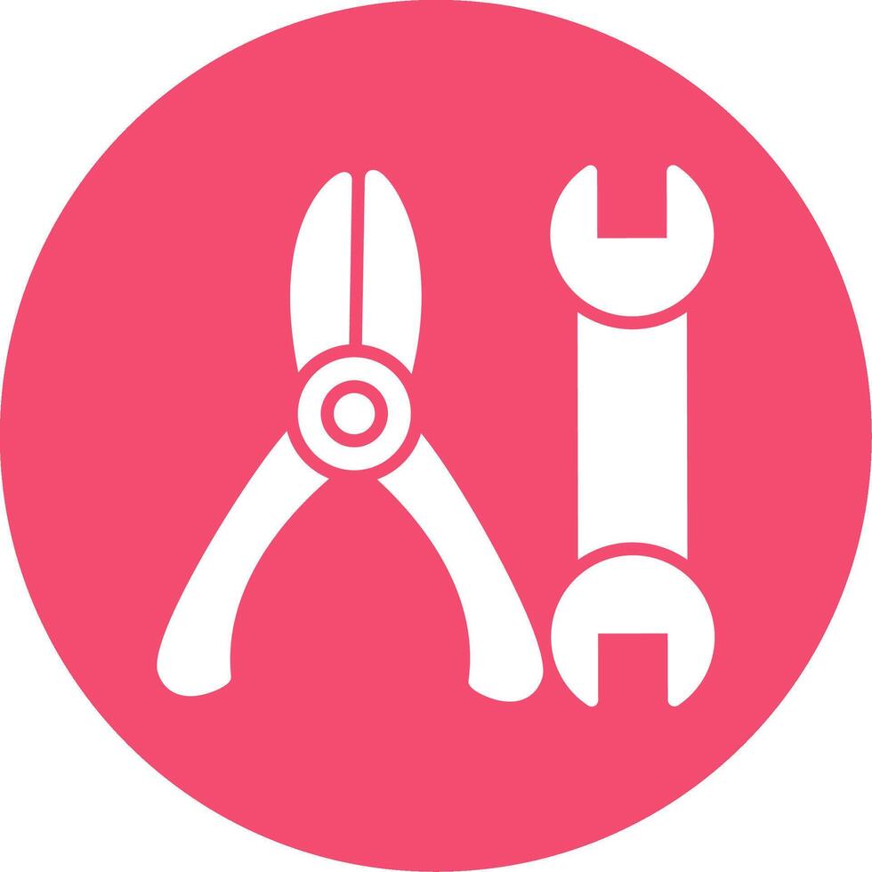 Tools Multi Color Circle Icon vector