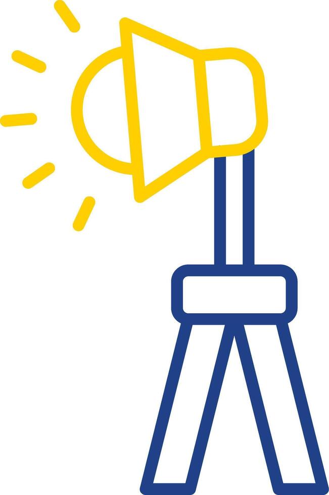 Lighting Line Two Colour Icon Design vector