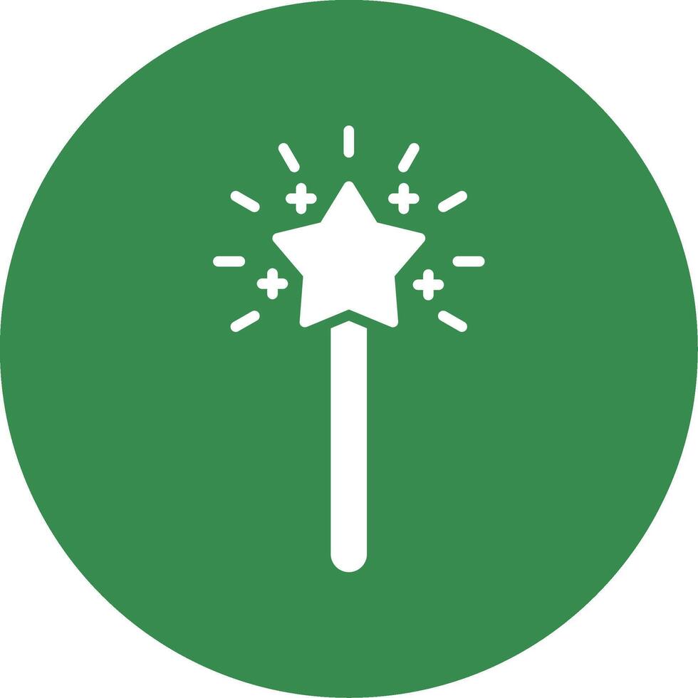 Magic Wand Multi Color Circle Icon vector