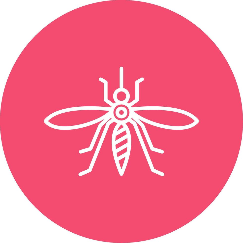 Mosquito Multi Color Circle Icon vector