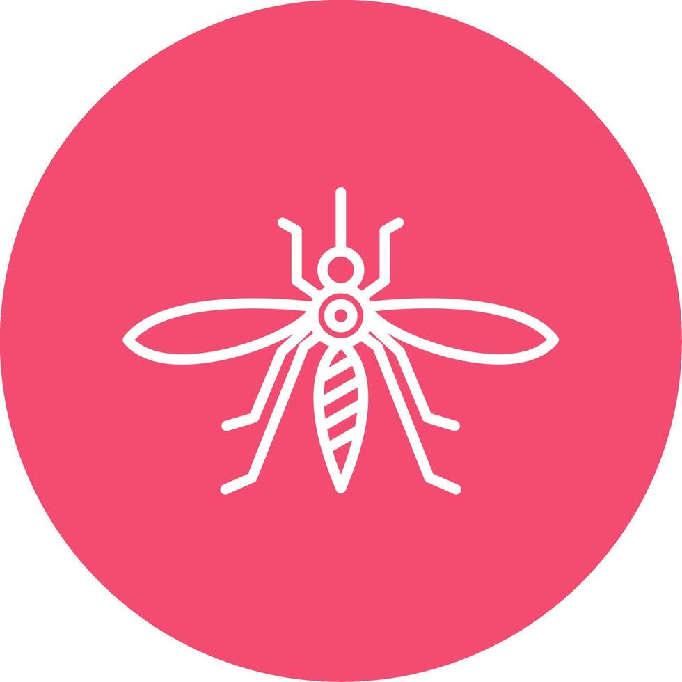 mosquito multi color circulo icono vector