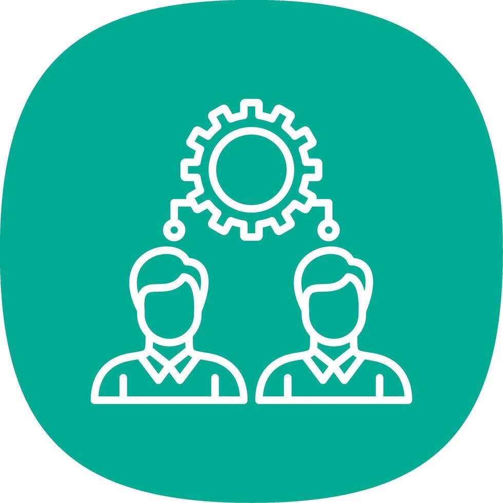 Workforce Line Curve Icon Design vector