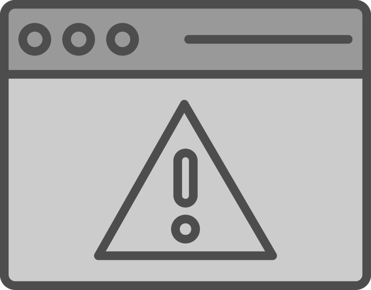 Access Denied Line Filled Greyscale Icon Design vector