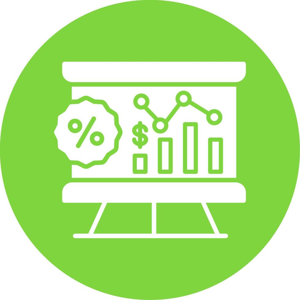 Financial Presentation Multi Color Circle Icon vector