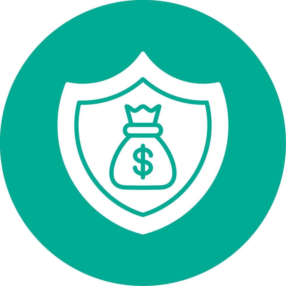 Insured Multi Color Circle Icon vector