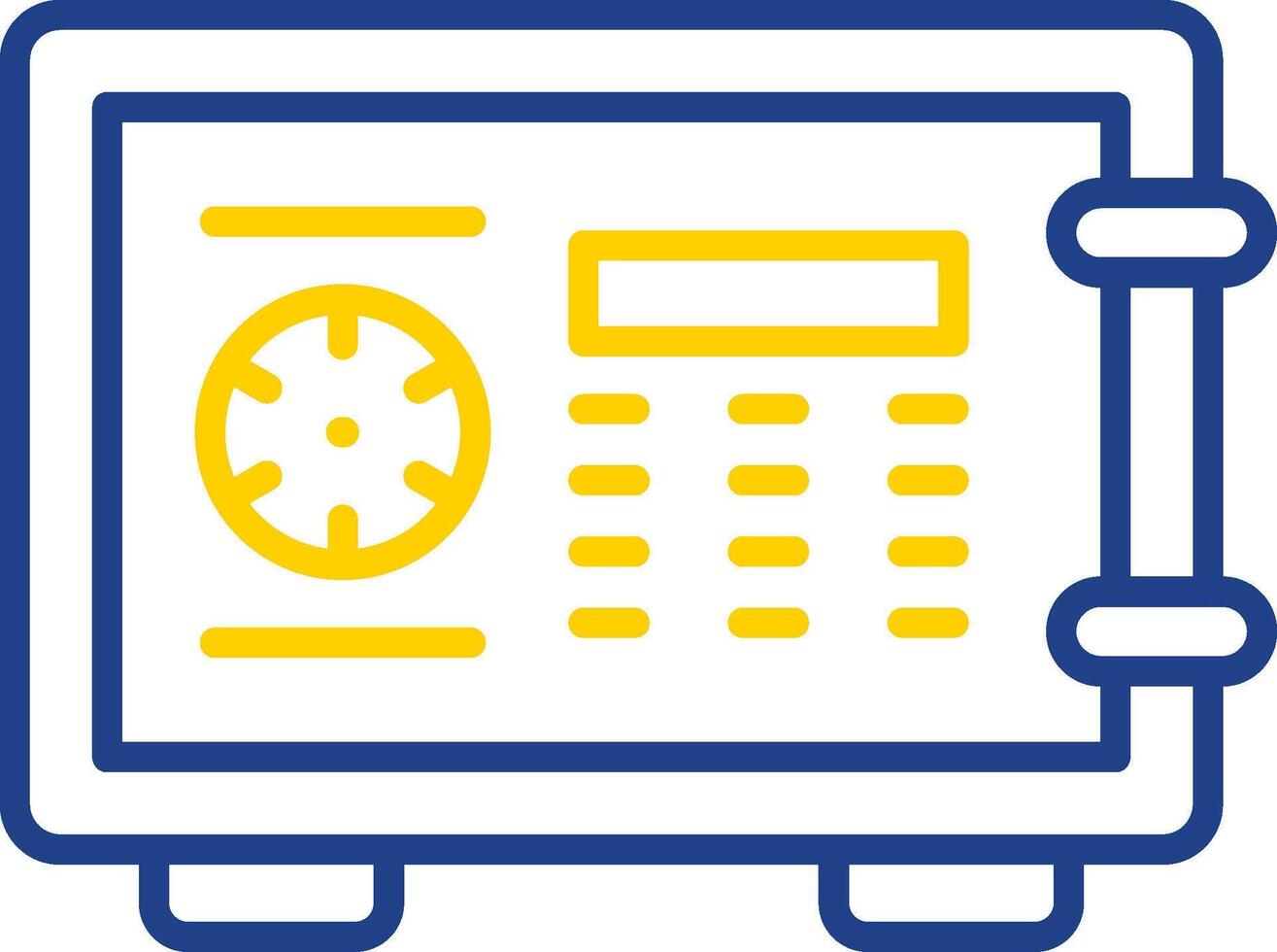 Locker Line Two Colour Icon Design vector