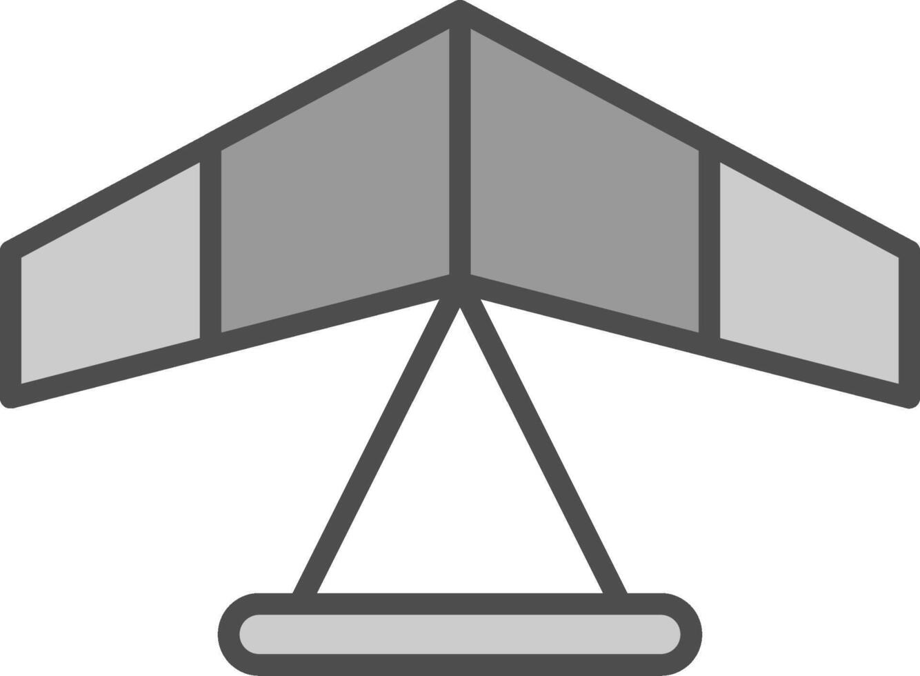 Gliding Line Filled Greyscale Icon Design vector