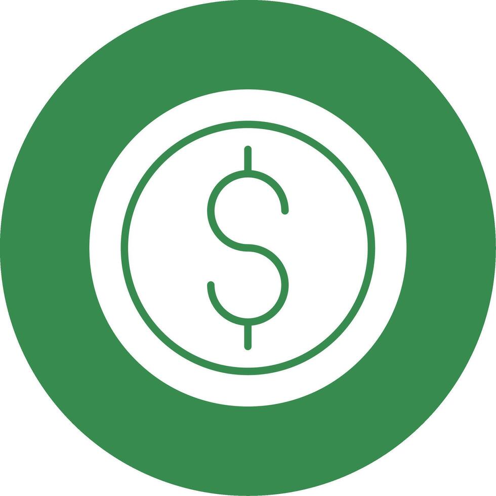Coin Multi Color Circle Icon vector