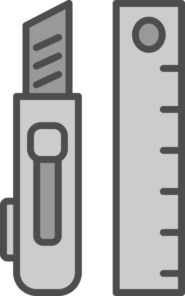 Tools Line Filled Greyscale Icon Design vector