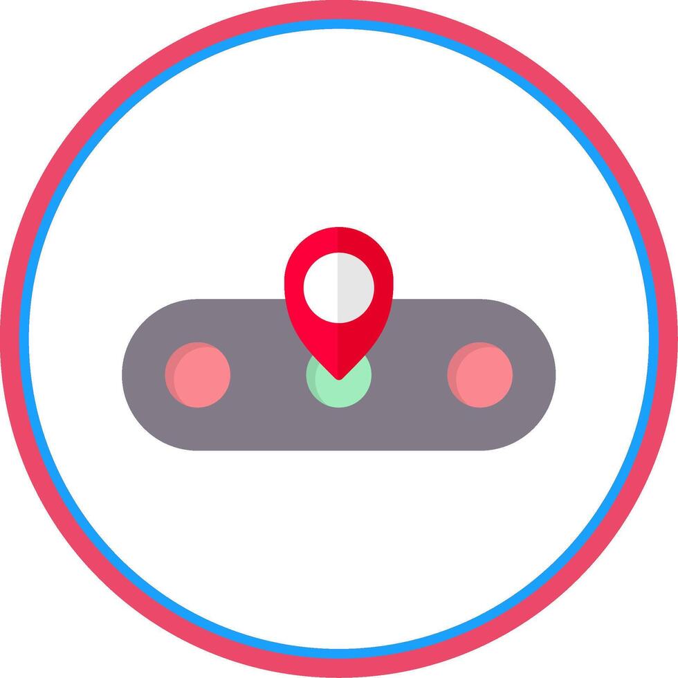 Slider Flat Circle Icon vector