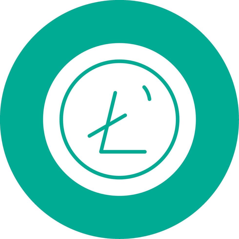 Litecoin Multi Color Circle Icon vector