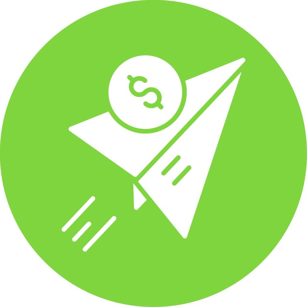 Send Money Multi Color Circle Icon vector