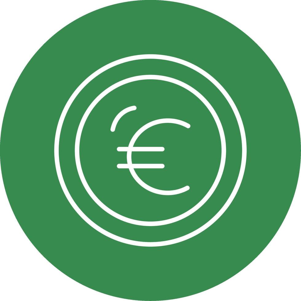 Euro Multi Color Circle Icon vector