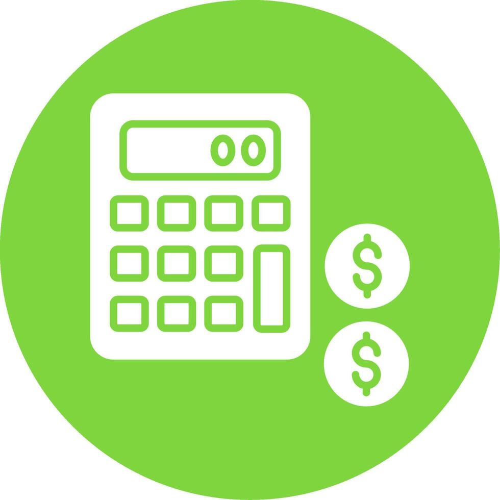 Accounting Multi Color Circle Icon vector