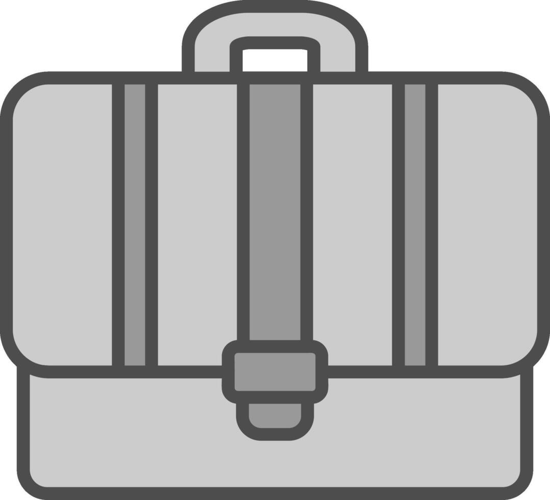 Portfolio Line Filled Greyscale Icon Design vector
