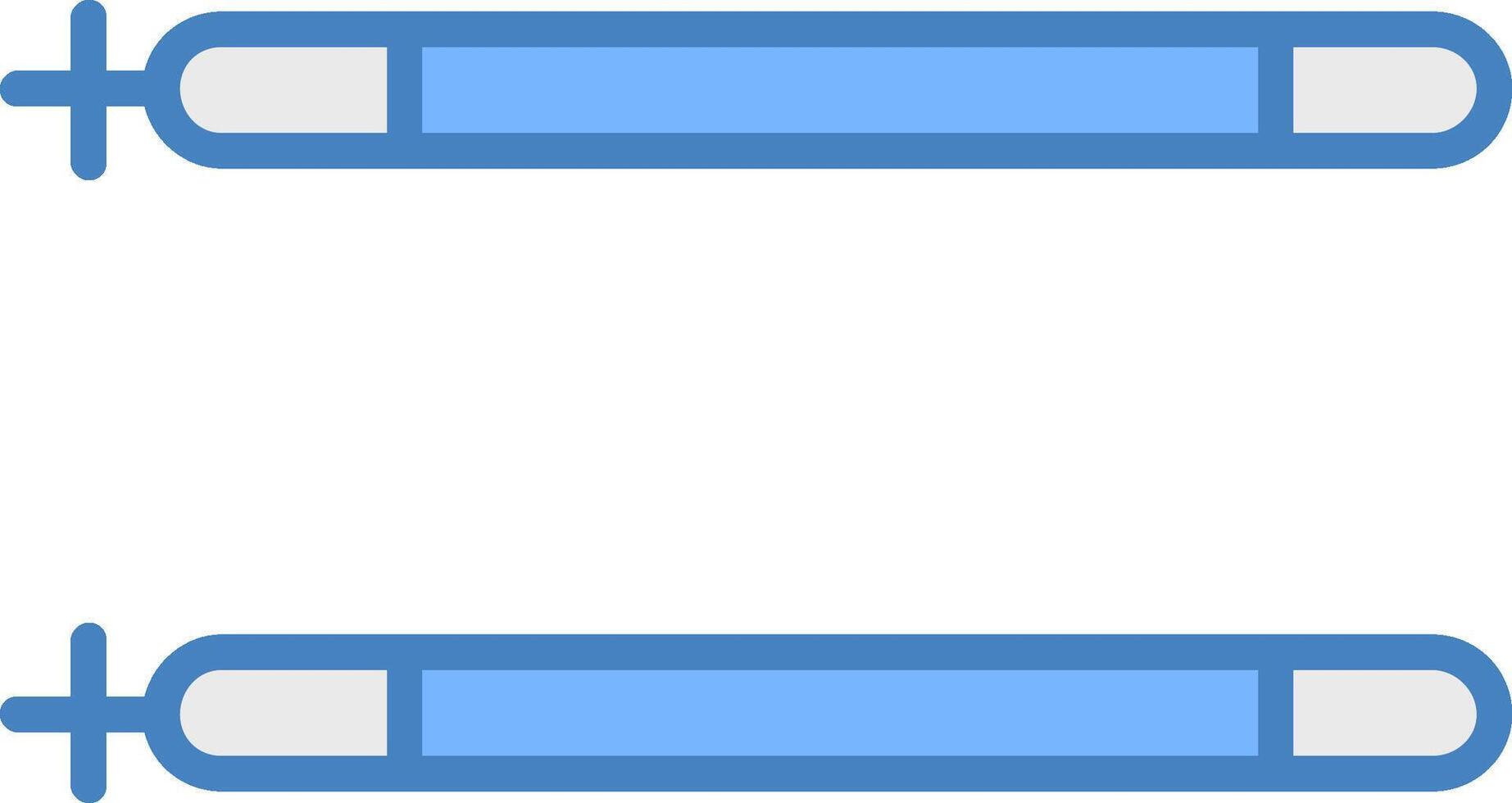 Sticks Line Filled Blue Icon vector