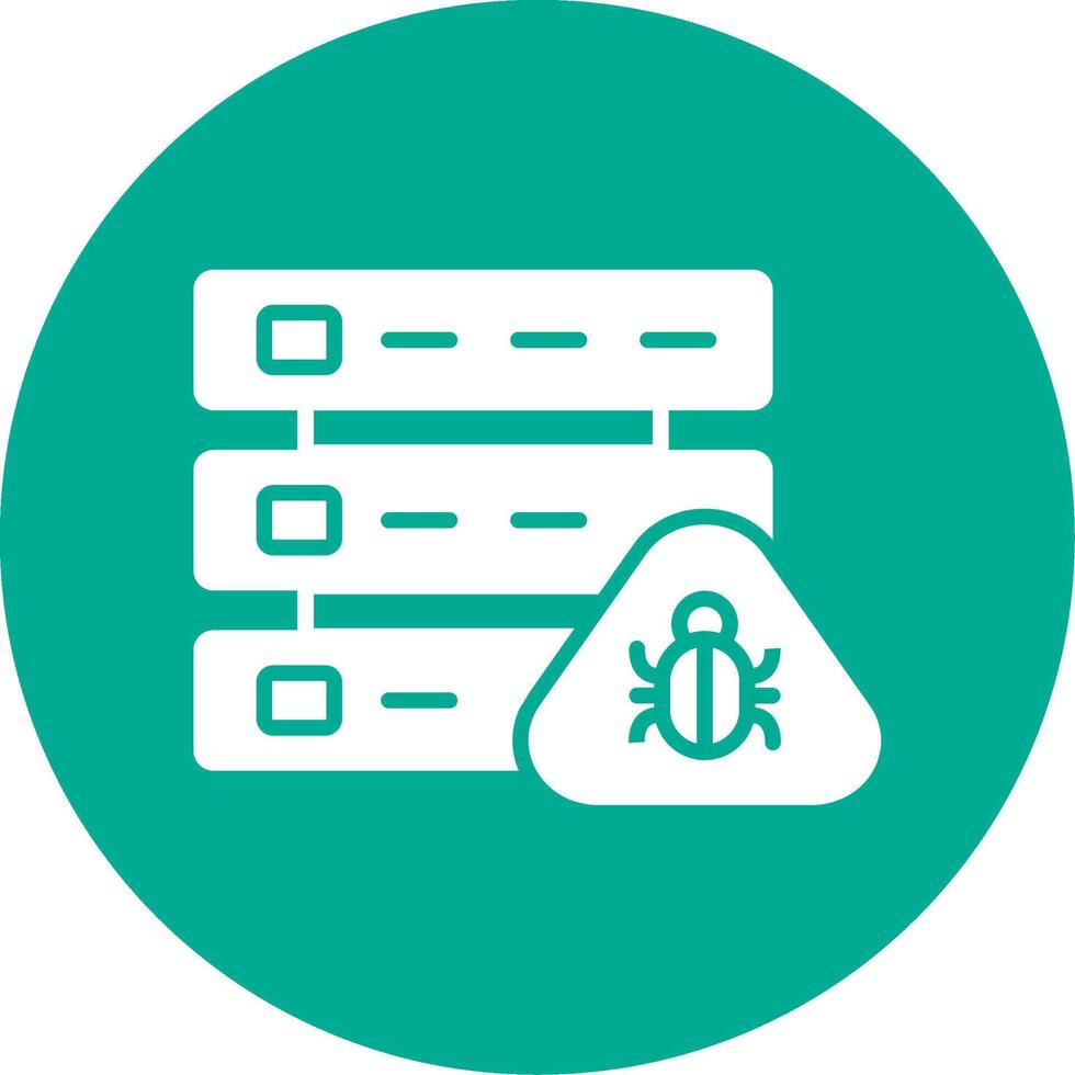 Database Bug Multi Color Circle Icon vector