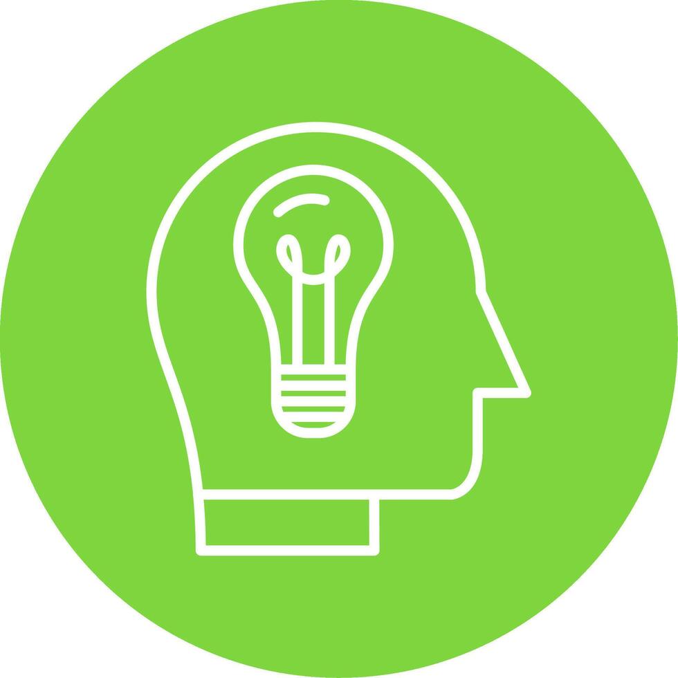 Idea Multi Color Circle Icon vector