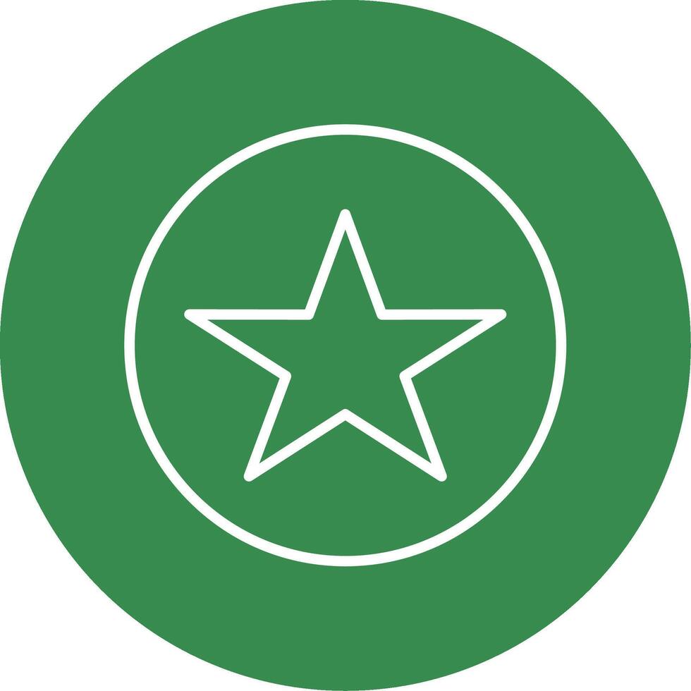 Star Multi Color Circle Icon vector