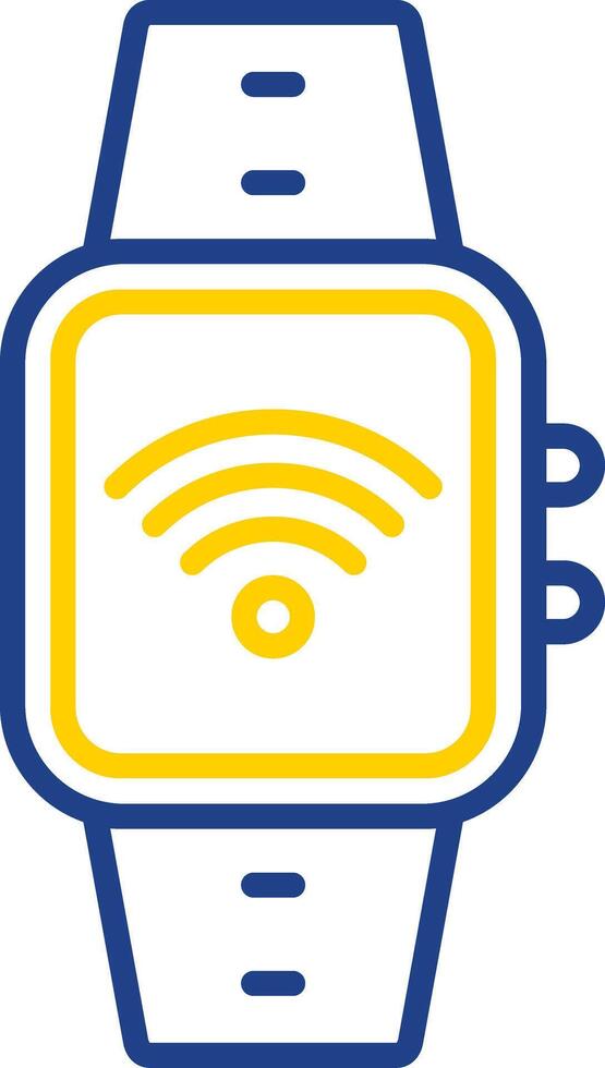 Wi-fi Line Two Colour Icon Design vector