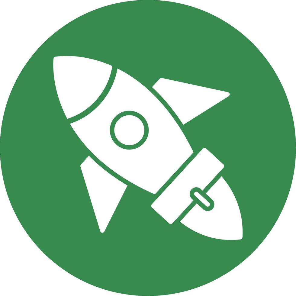 Rocket Multi Color Circle Icon vector