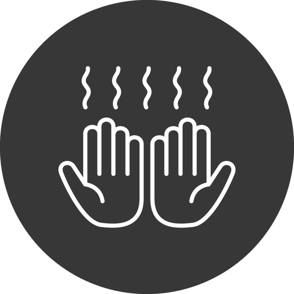 Hand Dryer Line Inverted Icon Design vector