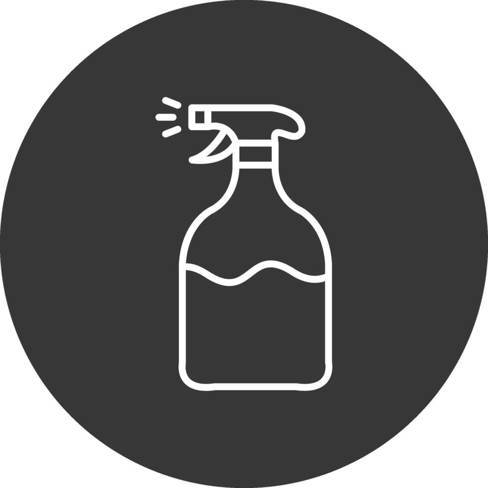 Spray Line Inverted Icon Design vector