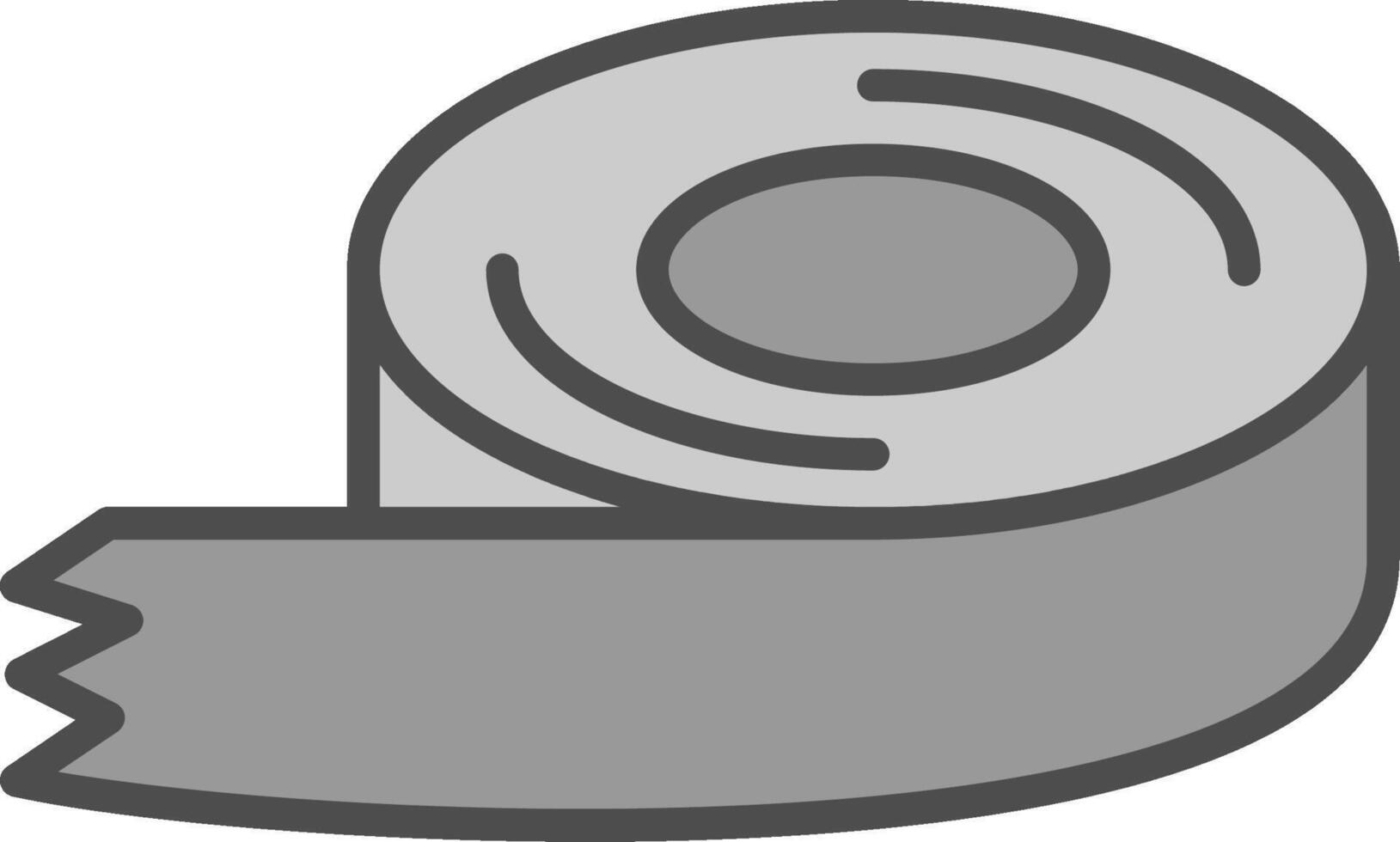 Tape Line Filled Greyscale Icon Design vector