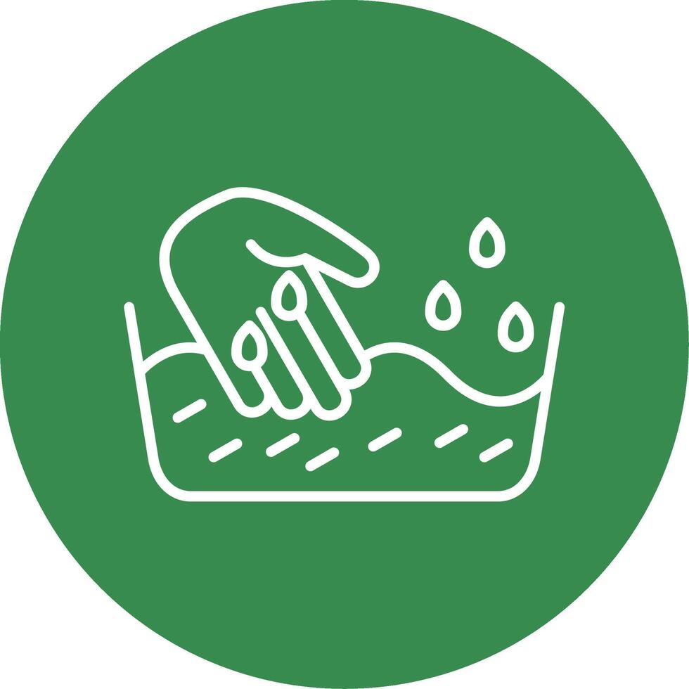Laundry Multi Color Circle Icon vector