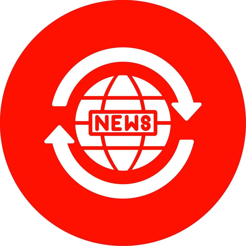 News Report Multi Color Circle Icon vector