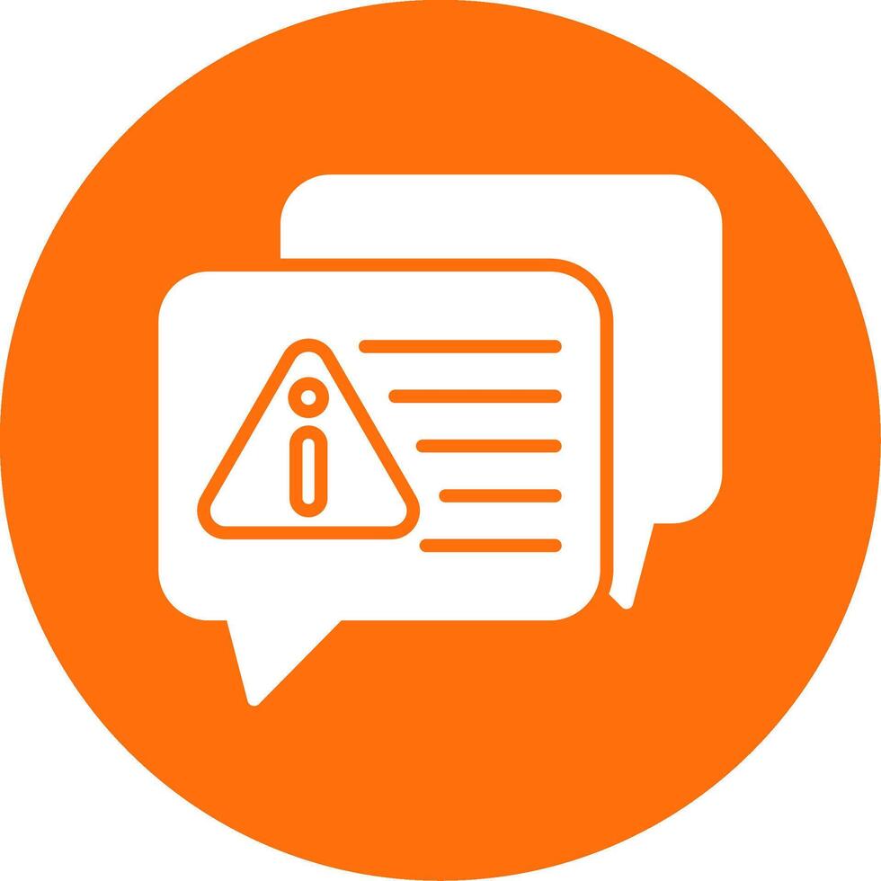 Error Message Multi Color Circle Icon vector