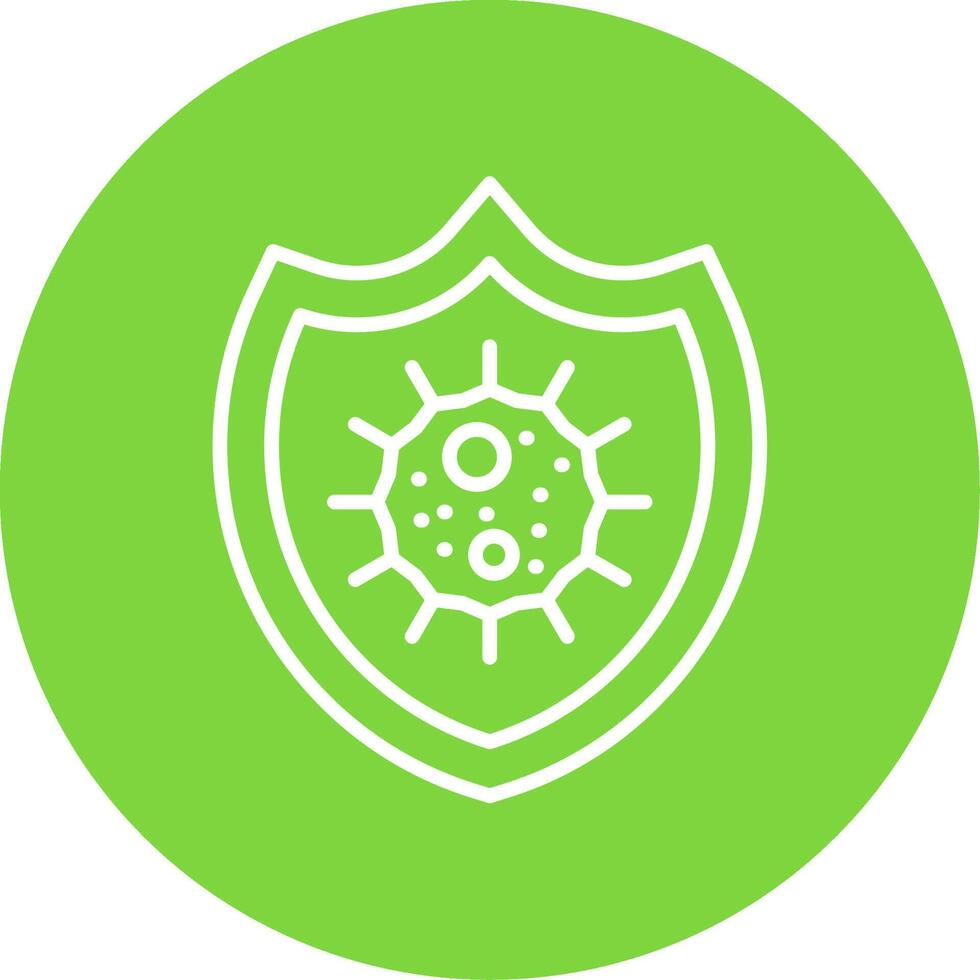 Bacteria Multi Color Circle Icon vector