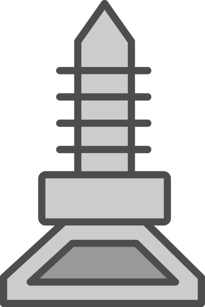 Feet Line Filled Greyscale Icon Design vector