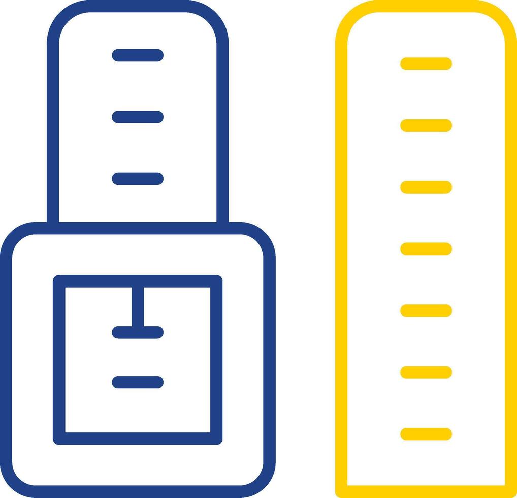 Watch Strap Line Two Colour Icon Design vector