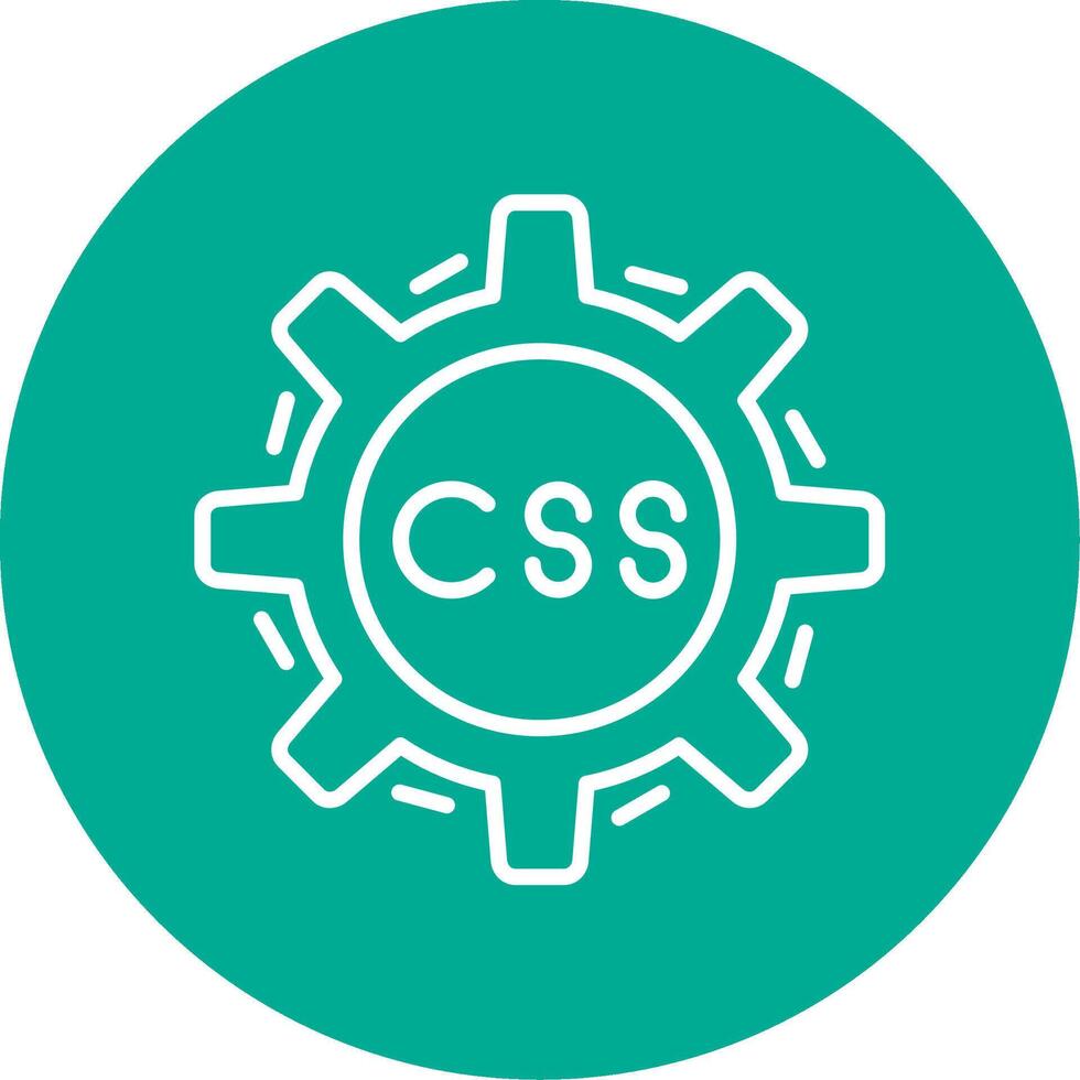 Css Coding Multi Color Circle Icon vector