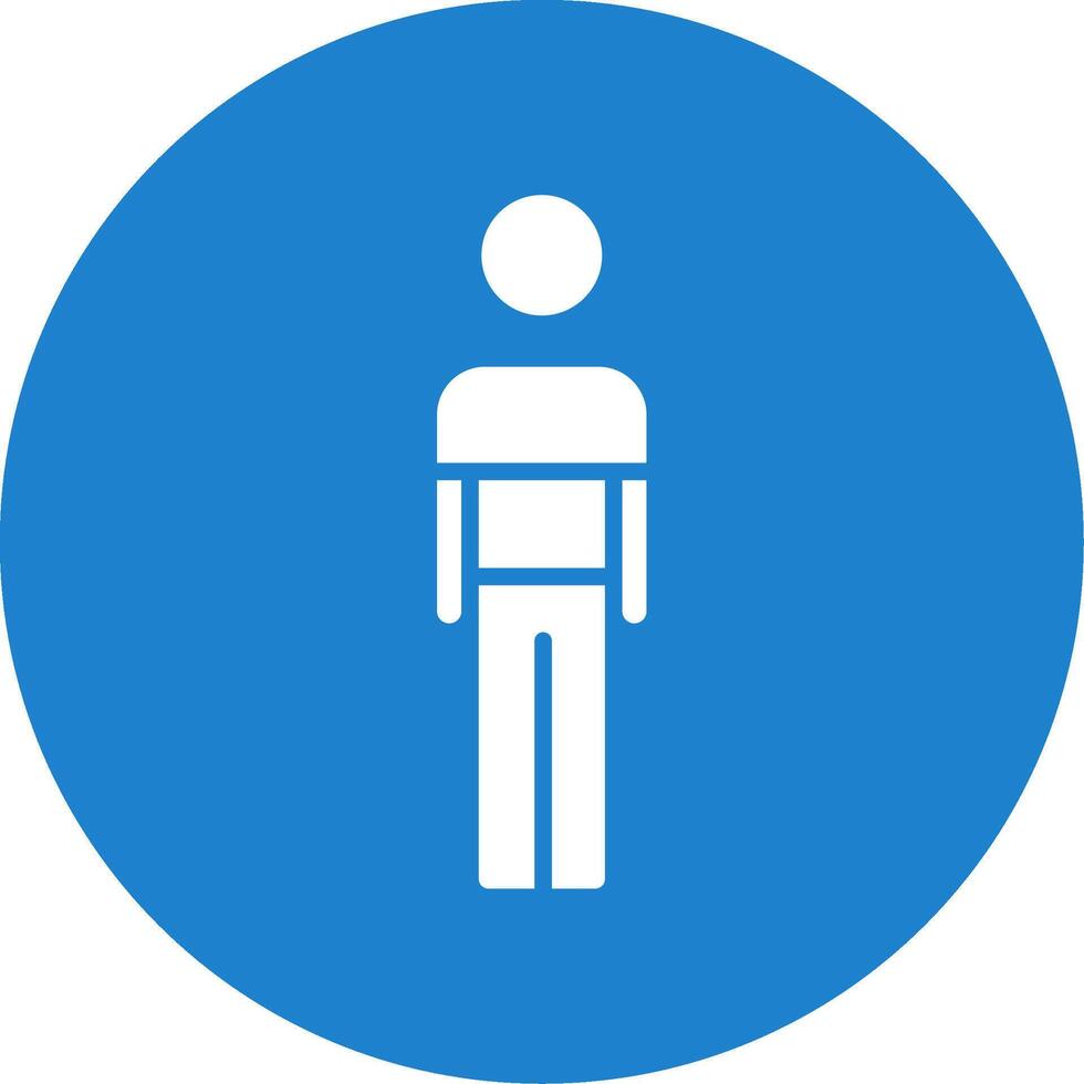 Person Multi Color Circle Icon vector