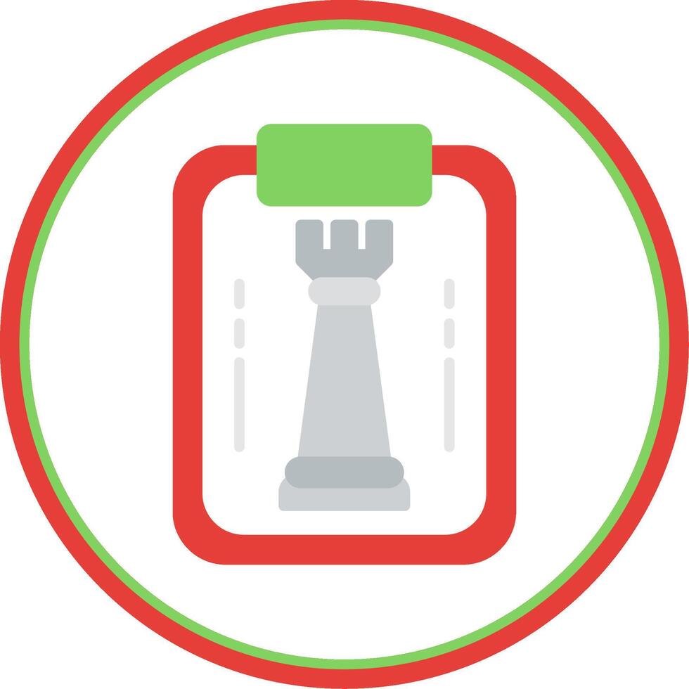 Strategy Flat Circle Icon vector