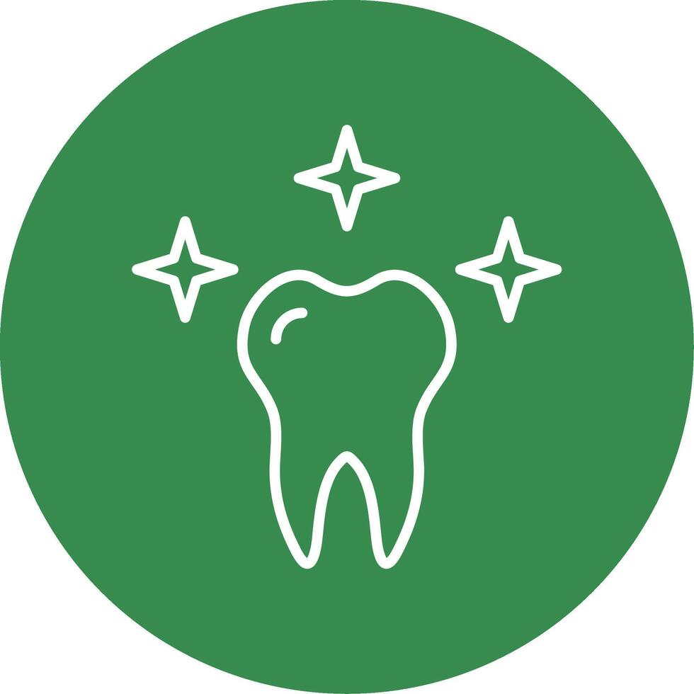 Healthy Tooth Multi Color Circle Icon vector