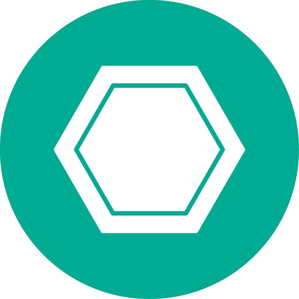 Hexagon Multi Color Circle Icon vector