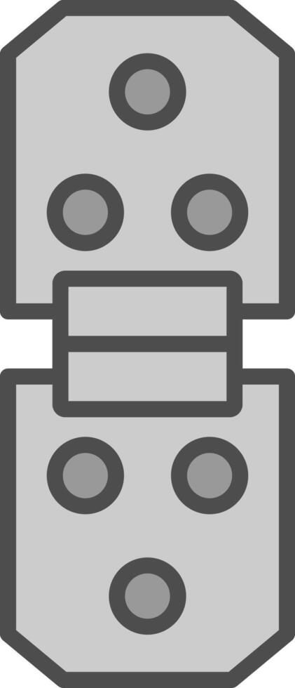 Hinge Line Filled Greyscale Icon Design vector