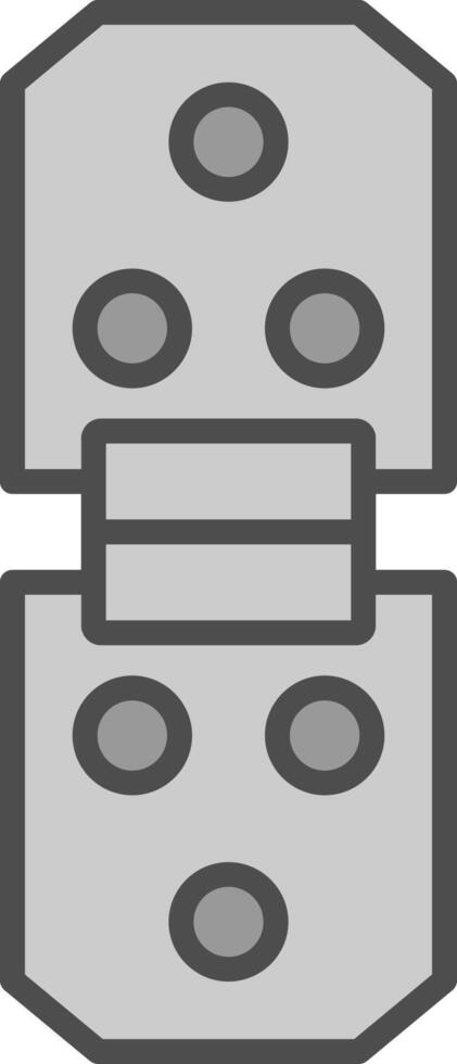 Hinge Line Filled Greyscale Icon Design vector