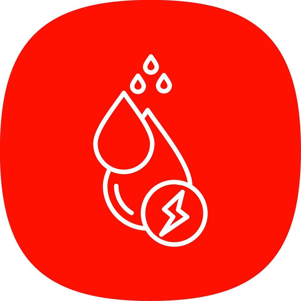 Water Energy Line Curve Icon Design vector