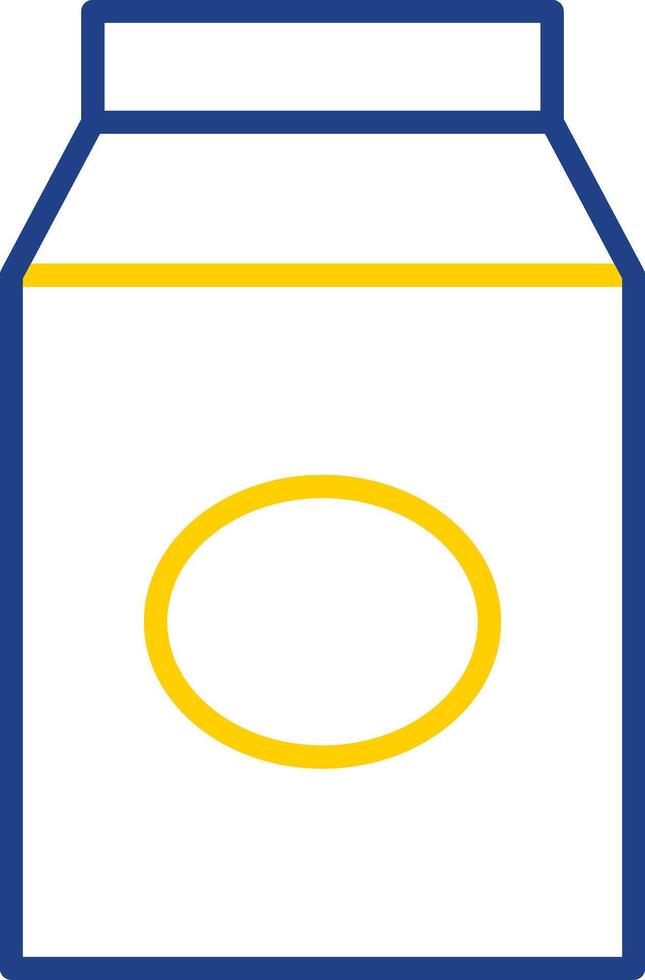 Milk Line Two Colour Icon Design vector