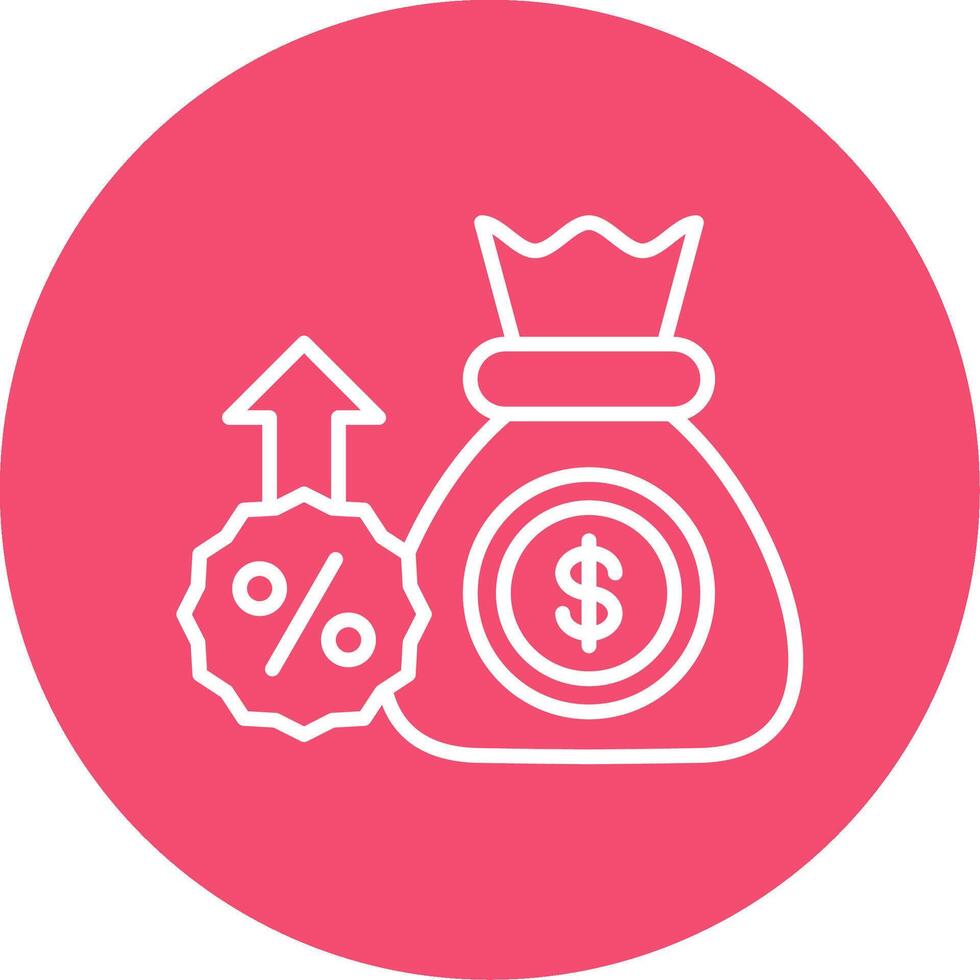 Profits Multi Color Circle Icon vector