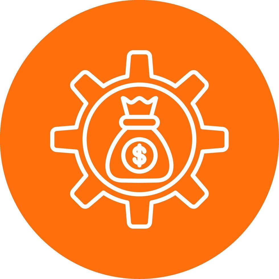 Asset Management Multi Color Circle Icon vector