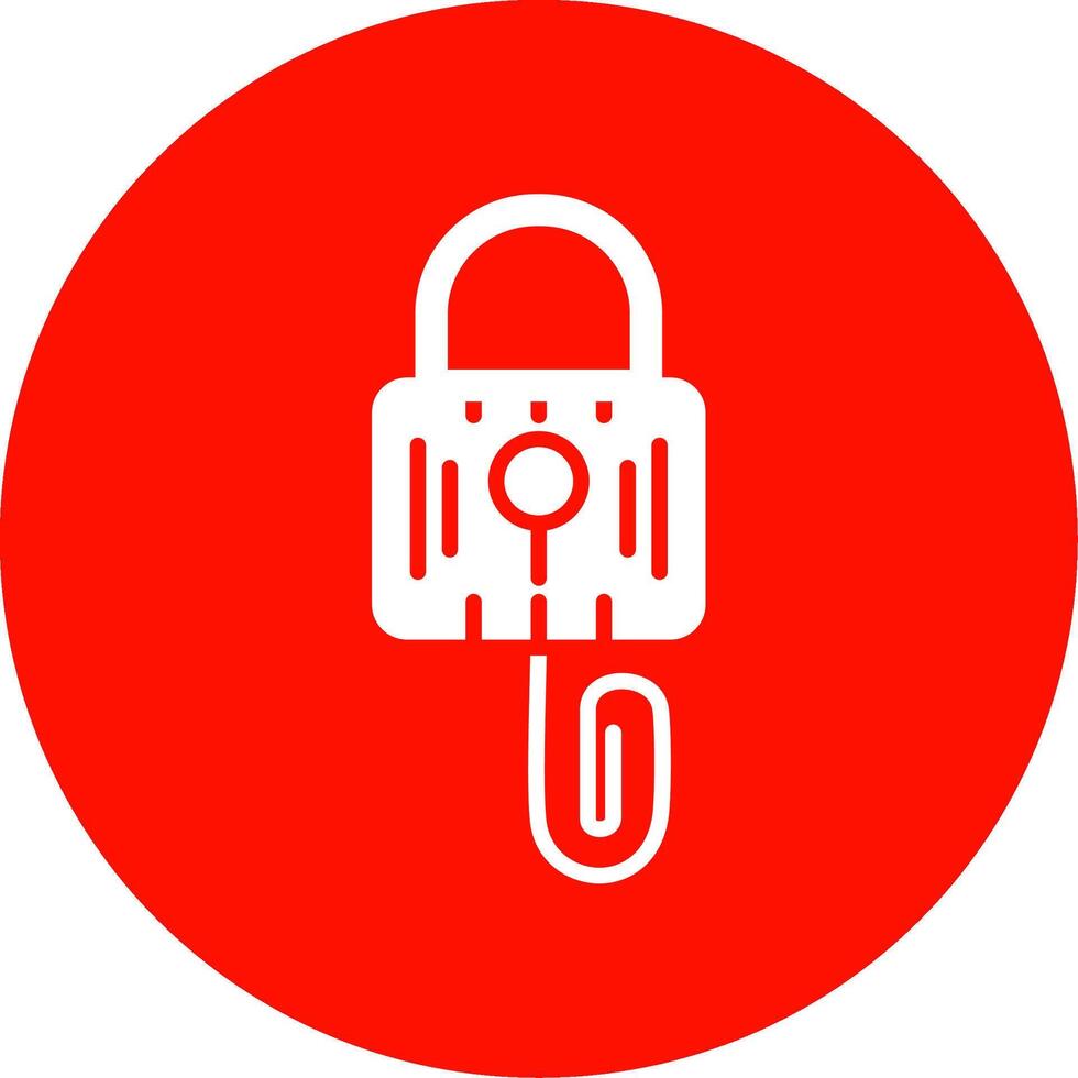 Picklock Multi Color Circle Icon vector