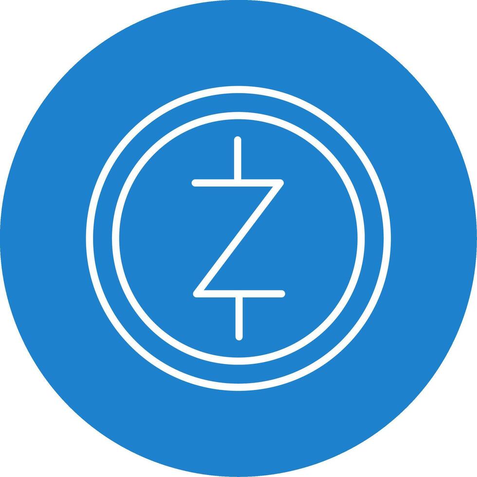 Zcash Multi Color Circle Icon vector