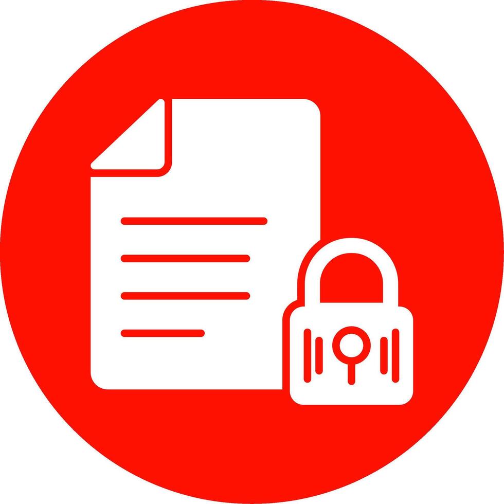 Encrypted Data Multi Color Circle Icon vector